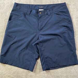 Columbia Cargo Shorts Mens 36 Blue Omni Shade Sun Protection Camping Hiking